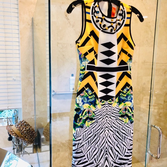 Clover Canyon Neoprene Embellished Sheath Dress - Picture 2 of 8